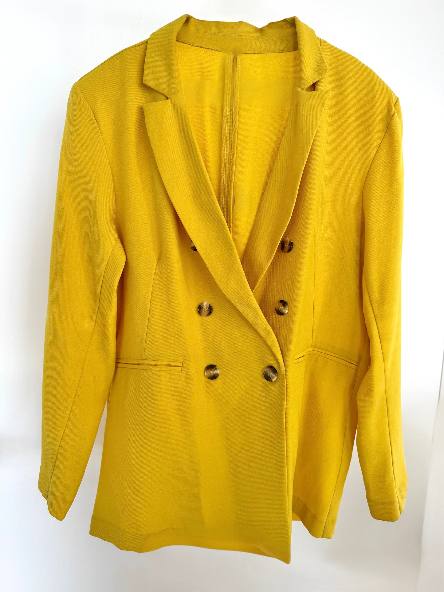 Dark Yellow Double Breast Blazer