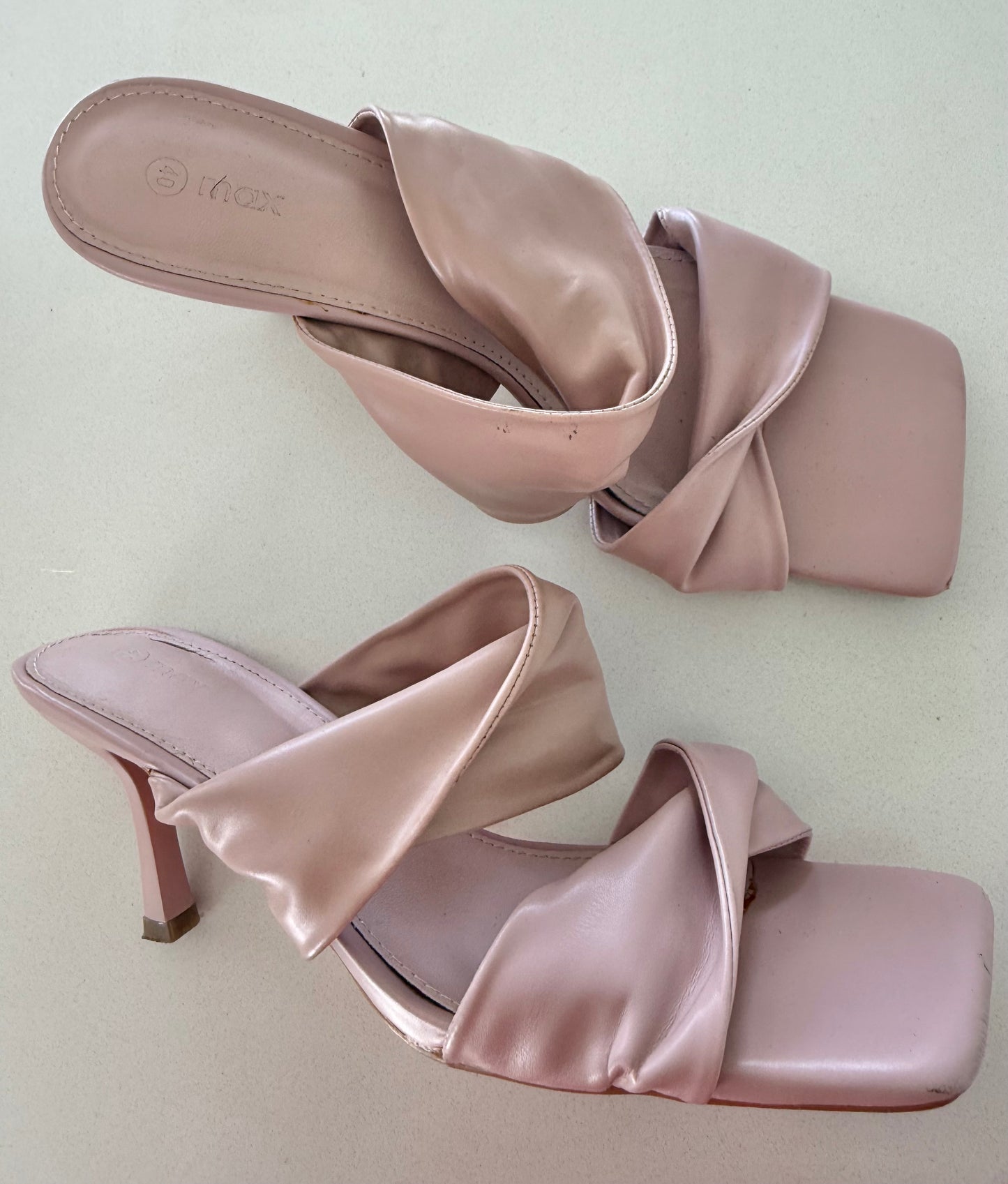 Dusty Pink Slip-In Heel