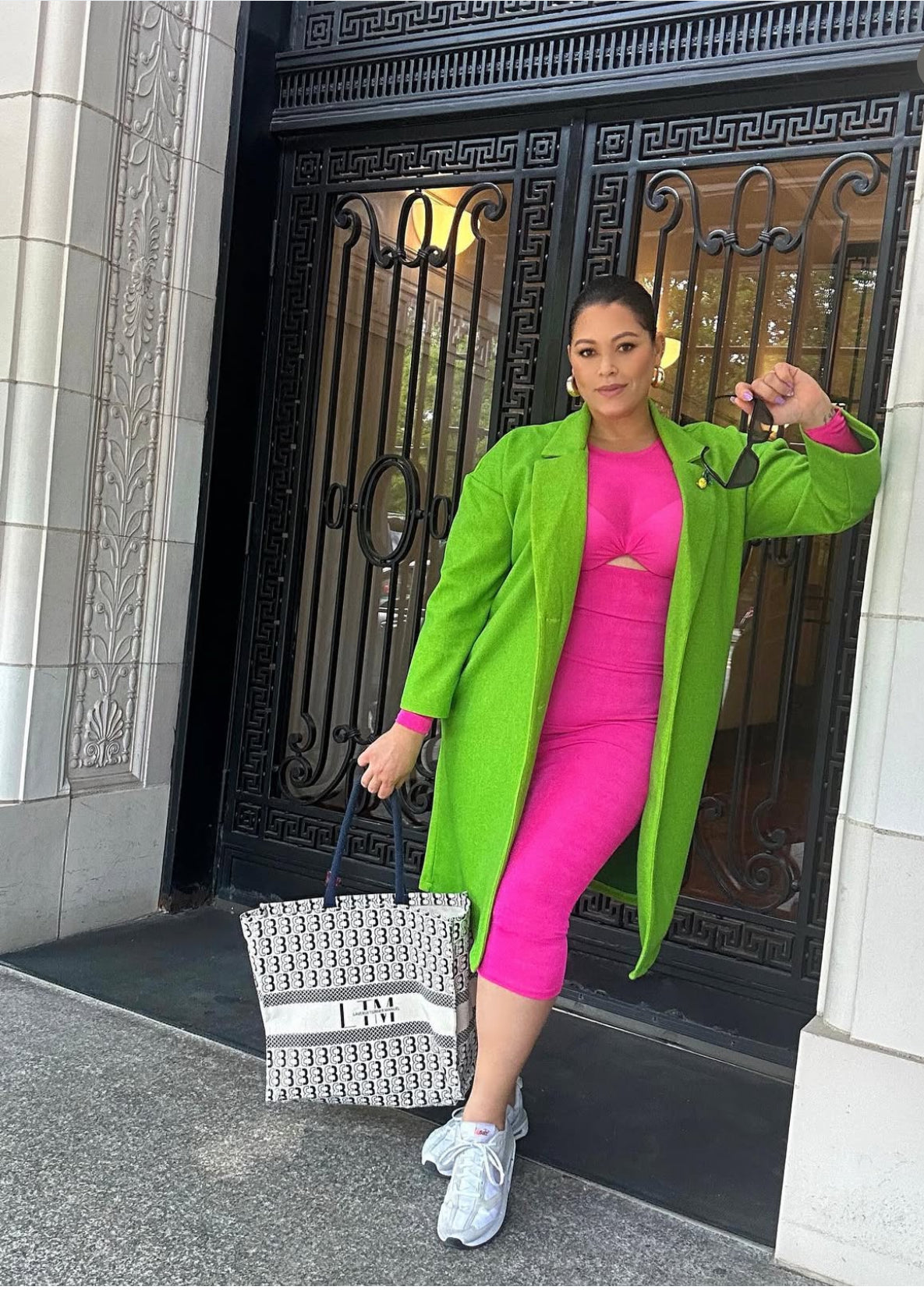 Pink Peak-A-Boo Bodycon Dress