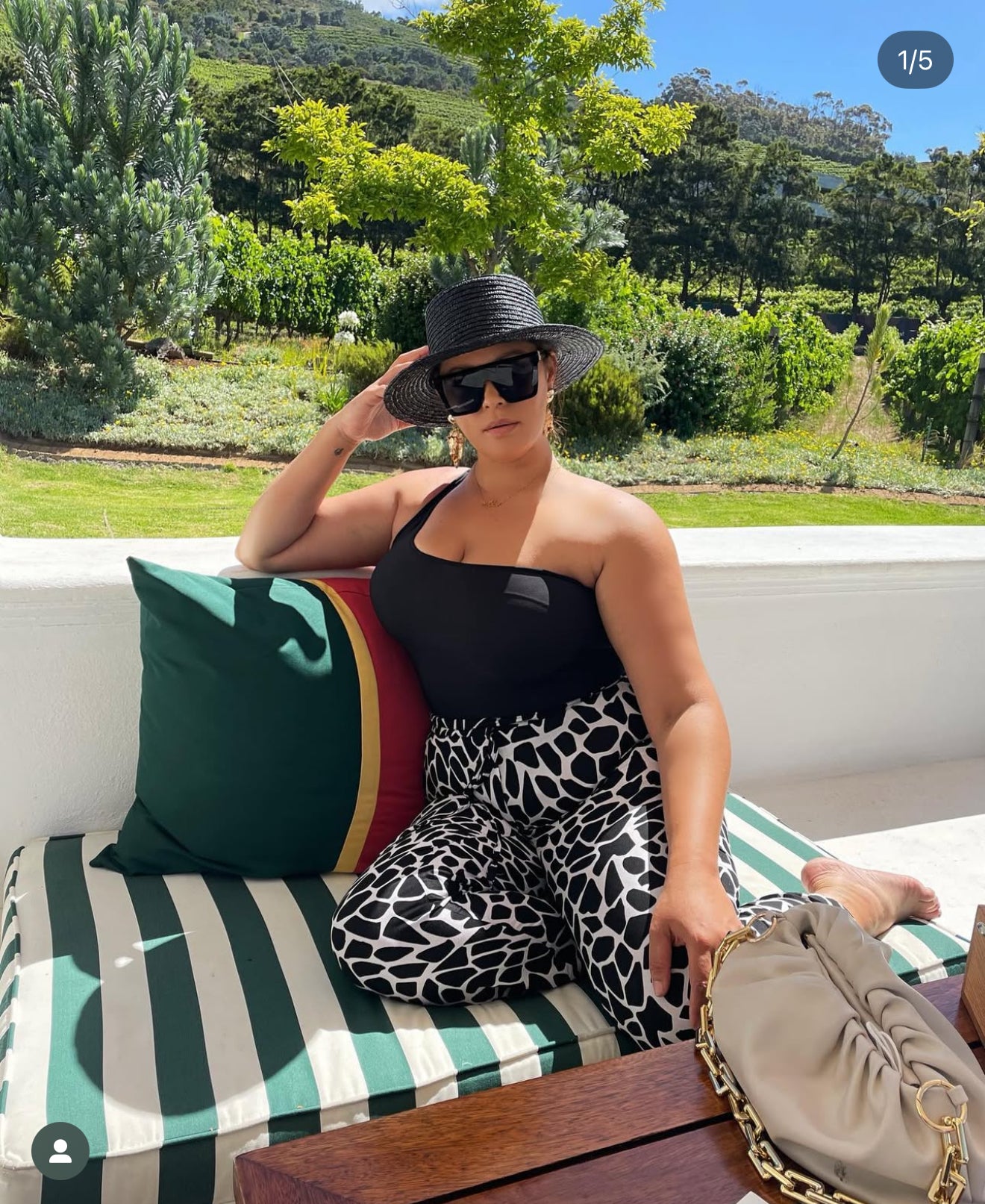 Black & White print Casual Pants