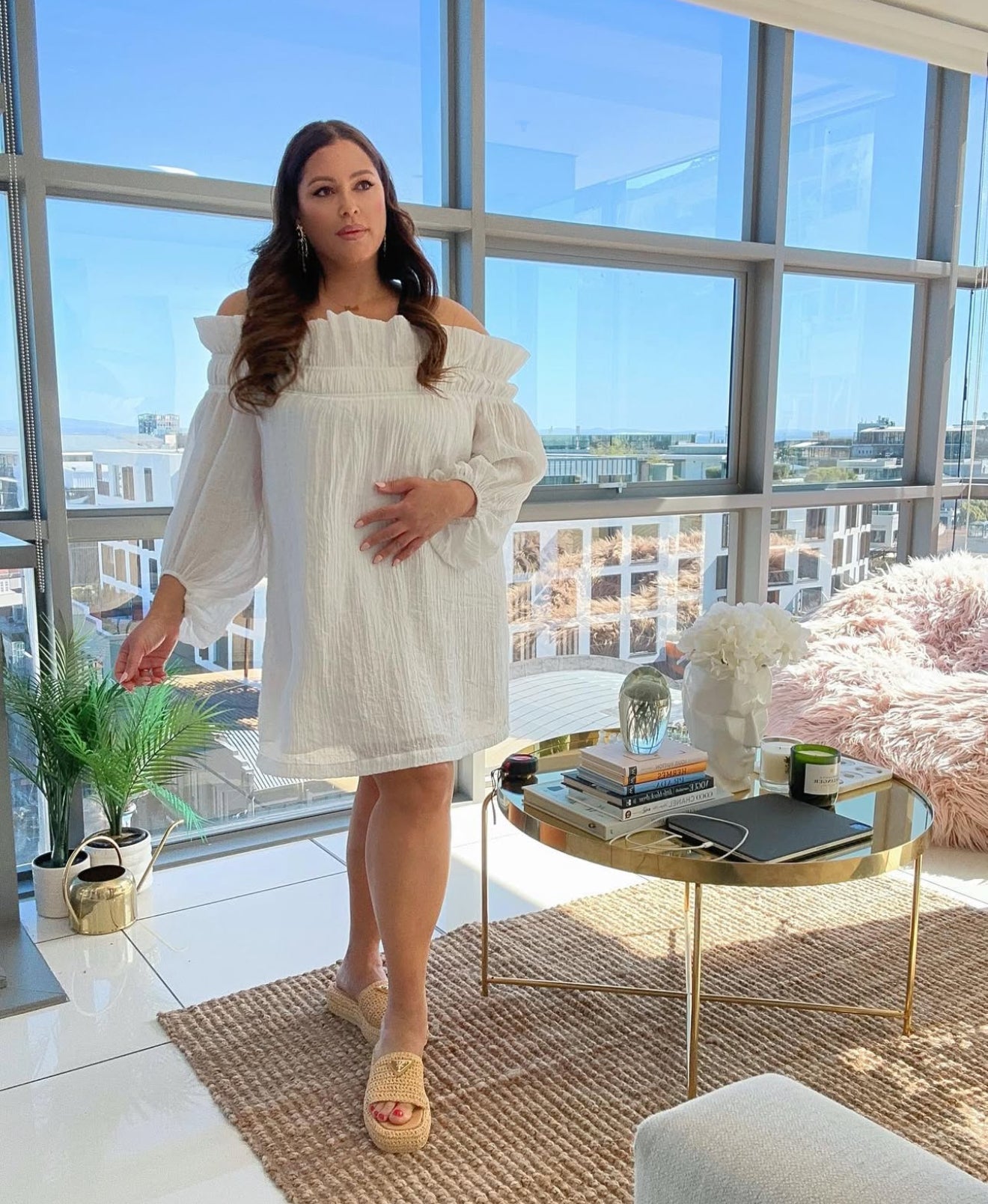 White Off-The-Shoulder Dress