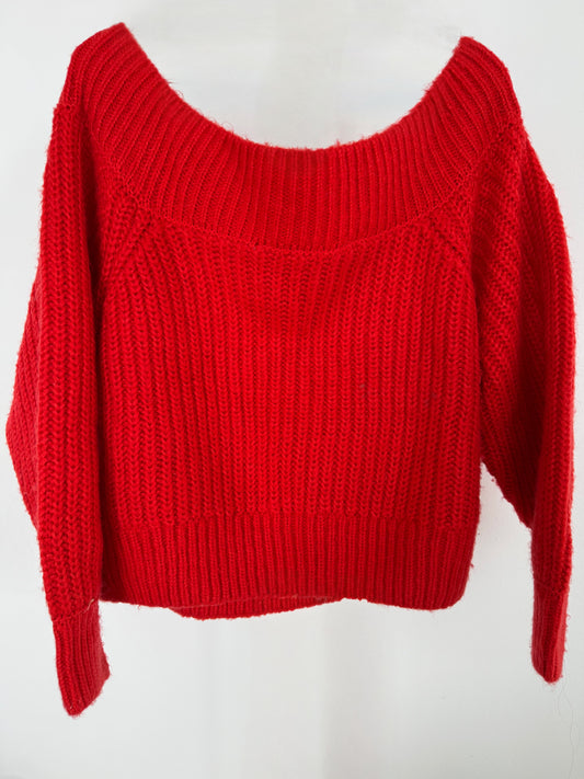 Red Off-The-Shoulder Jersey