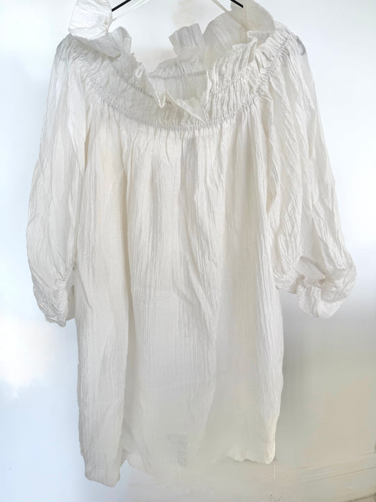 White Off-The-Shoulder Dress